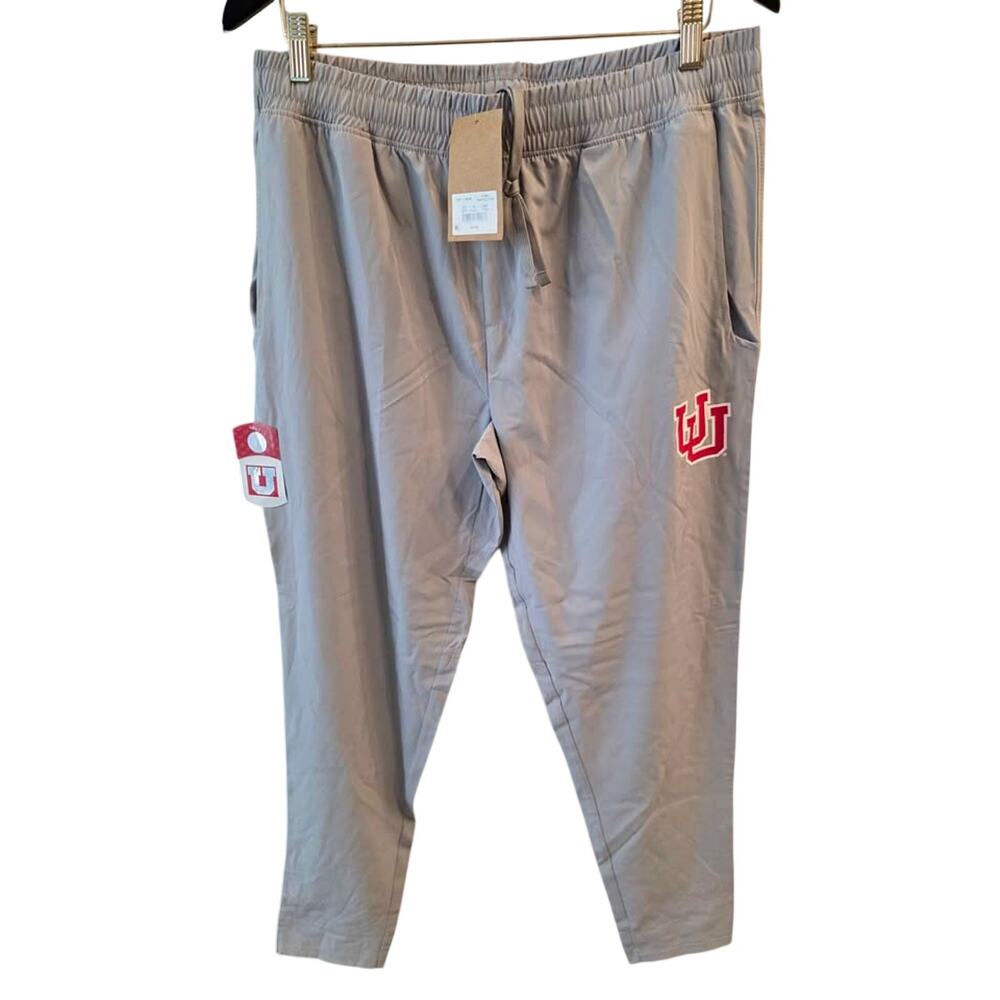 NWT NCAA Utah Utes Gray Jogger Pants - Men's Size Large 36/38 - Gray